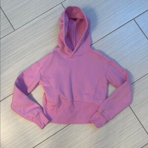 Girls tek gear Pink Girls' Hooded Pullover Sweatshirt